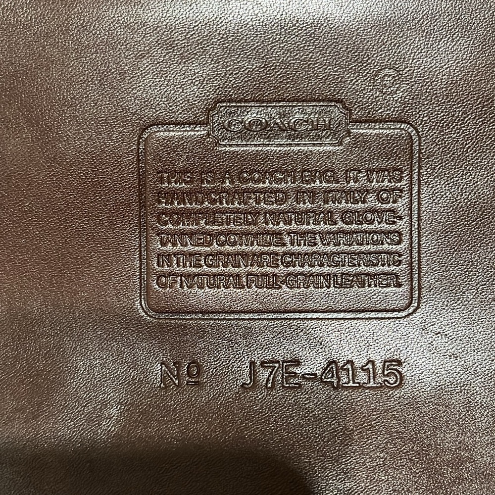 Coach Vintage Dark Brown Leather Whitney Shoulder Bag - Picture 6 of 8
